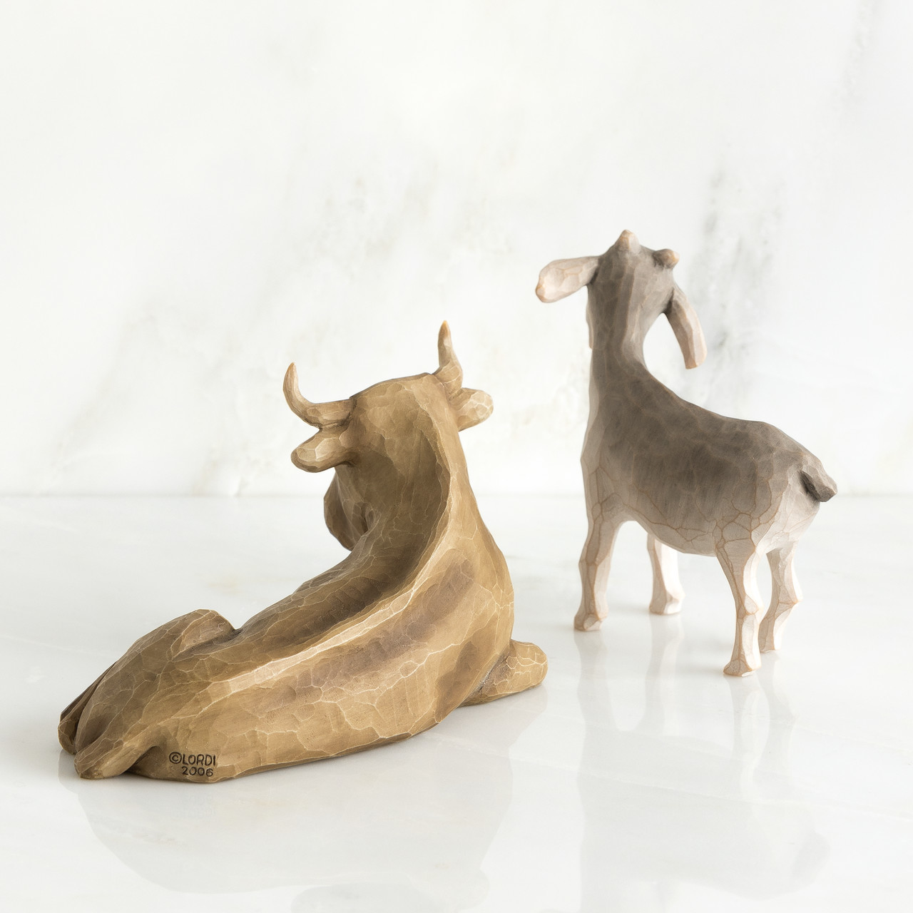 Ox and Goat 26180_1 Willow Tree Beeldjes Ox and Goat 26180_1 Willow Tree Beeldjes